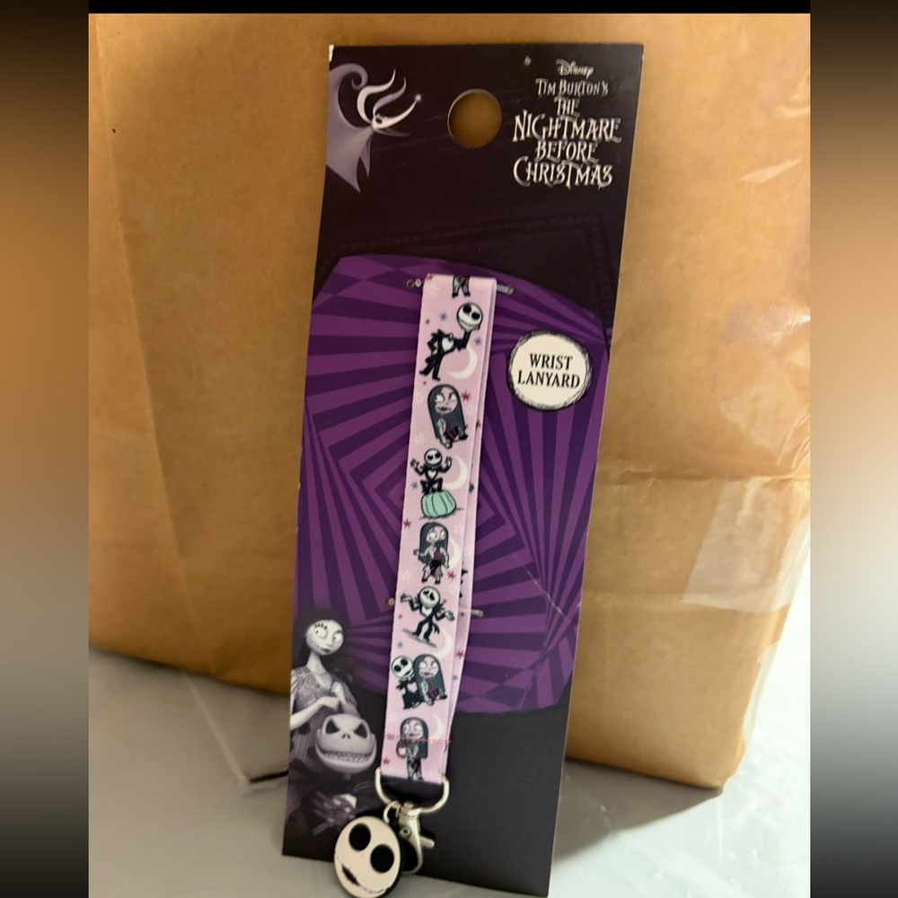 Disney Nightmare Before Christmas Purple and Pink Lanyard